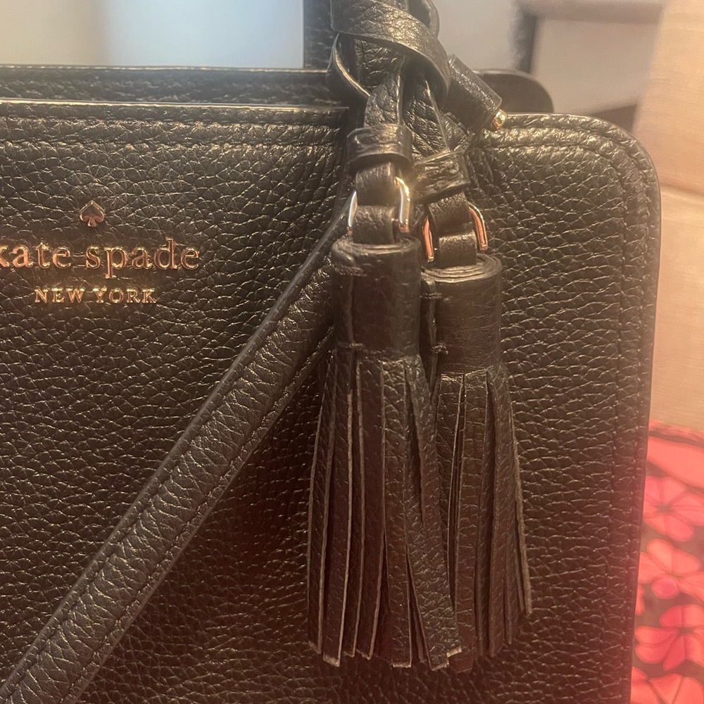 Kate Spade Black Rowe Medium Satchel ๐ - Picture 7 of 16